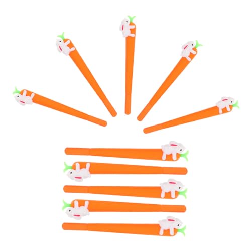 Gadpiparty 10 Stück Cartoon-stift Süßer Stift Lustig Erwachsene Ästhetisches Briefpapier Stifte Süß Süße Stifte Löschbarer Stift Schwarz Cartoon-gelstift Cartoon Stift Kawaii-stifte Kieselgel von Gadpiparty
