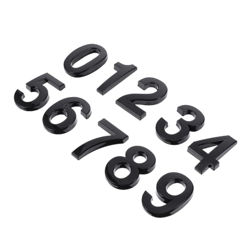 Gadpiparty 10 Stück Hausnummer Wohnkultur Tür Led Modern Aufkleber Vinyl Hausadressenschild Zahlen Digital Black Abs-harz Gadpiparty 10 Stück Hausnummer Wohnkultur Tür Led Modern Aufkleber Vinyl Hausadressenschild Zahlen Digital Black Abs-harz von Gadpiparty