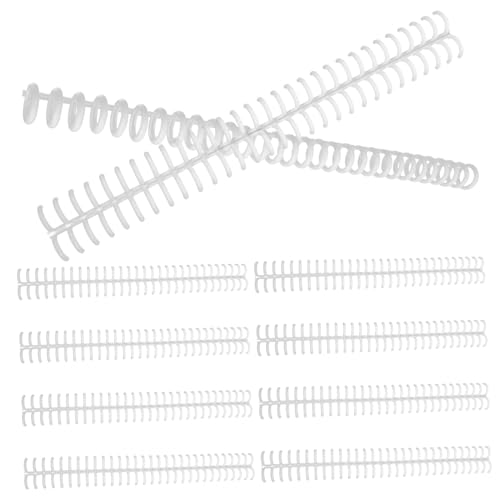 Gadpiparty 10 Stück Lose-Blatt-Ringschnalle aufklappbare Ringe Schlüssel Bindungsringe Loseblattring Ö Loseblatt-Ringe aus Kunststoff Notebook-Ring selber machen Ring zum Binden Plastik Weiß von Gadpiparty
