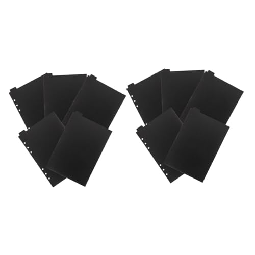 Gadpiparty 10 Stück Loseblatt-Partition Ordnerlaschen aus Kunststoff Notizblock-Marker Seitenmarkierungen Seitenteiler ästhetische Trennwände Loseblatt-Marker pp Black Gadpiparty 10 Stück Loseblatt-Partition Ordnerlaschen aus Kunststoff Notizblock-Marker Seitenmarkierungen Seitenteiler ästhetische Trennwände Loseblatt-Marker pp Black von Gadpiparty