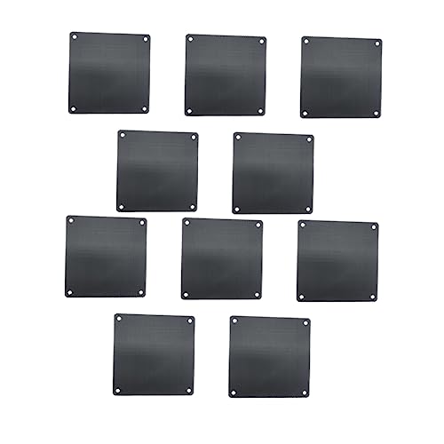 Gadpiparty 10 Stück Lüfter Gehäuse Computer Lüftergitter Lüfter Abdeckung Lüfternetz Lüftergitter Kühler Mesh Computer Mesh PVC Schwarz von Gadpiparty