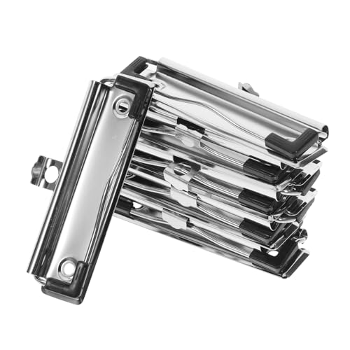 Gadpiparty 10 Stück Metallplatten Clipboard Clips Metall Büroklammer Hardware Clip Metallclip Stabiler Clip Für Bürobedarf Silber Gadpiparty 10 Stück Metallplatten Clipboard Clips Metall Büroklammer Hardware Clip Metallclip Stabiler Clip Für Bürobedarf Silber von Gadpiparty