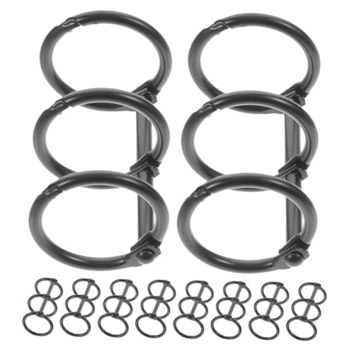 Gadpiparty 10 Stück Metallschnalle Kleine Binderinge Büroklammern Schlank Schlüssel Mini-binderringe Breit Extra Clips Ordner Tragbare Bindekreise Bücherringe Black Legierung Gadpiparty 10 Stück Metallschnalle Kleine Binderinge Büroklammern Schlank Schlüssel Mini-binderringe Breit Extra Clips Ordner Tragbare Bindekreise Bücherringe Black Legierung von Gadpiparty