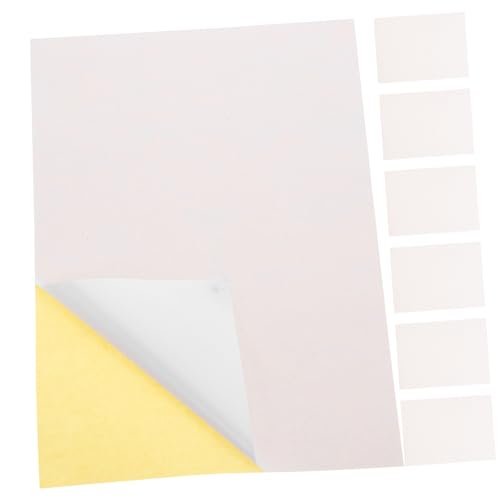 Gadpiparty 100 Blatt Druckerpapier Vinyl-Aufkleber für Glänzend Vinylpapier Klebeetiketten aus Papier druckbare Vinylaufkleber Selbstklebendes beschichtetes Papier von Gadpiparty