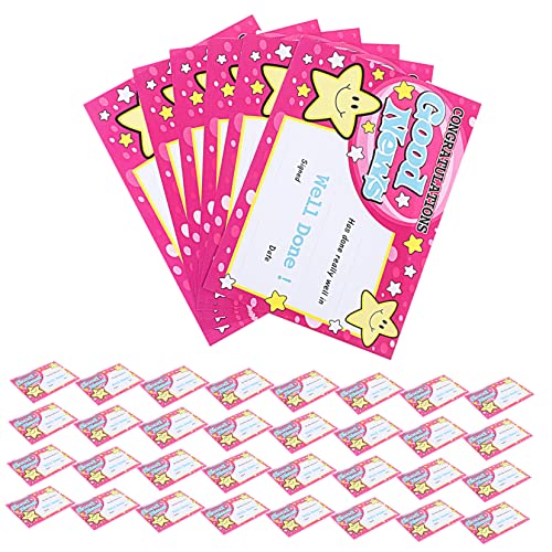Gadpiparty 100 Blatt Zertifikat Student Papier Leistungsbescheinigung, Auszeichnungen Vorschulzeugnisse Urkunden für Leistungsprämien Kleinkinder verleihen Urkunden Violett von Gadpiparty