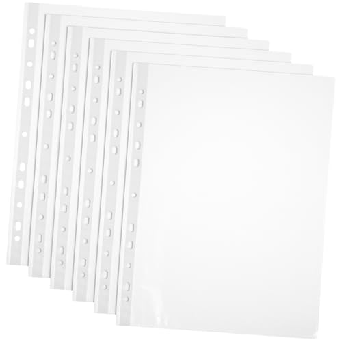 Gadpiparty 100 Stück Blattpapierschutzhüllen Mit Löchern Durchsichtige Ordnerhüllen Dicke Ordner Zeitschriftenschutz Kunststoff Papierhüllen Kunststoffhüllen Für Papier Gelochte Gadpiparty 100 Stück Blattpapierschutzhüllen Mit Löchern Durchsichtige Ordnerhüllen Dicke Ordner Zeitschriftenschutz Kunststoff Papierhüllen Kunststoffhüllen Für Papier Gelochte von Gadpiparty