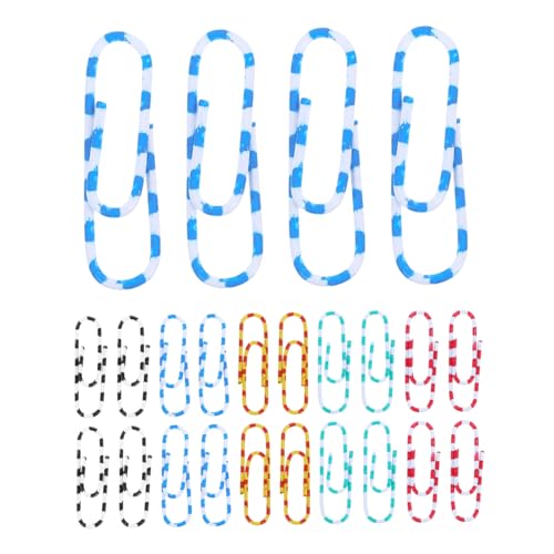 Gadpiparty 100 Stück Büroklammer Markierungsclip klein blaue winzig beschichtet Mittel Größe papierklammern Papierklemmen Papierverschlüsse für Papier Papierstifte Stahl von Gadpiparty