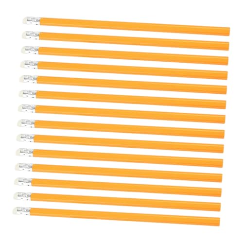 Gadpiparty 100 Stück Gummistift radiergummi Schulbedarf Bleistifte aus Holz Multifunktionsbleistifte Handbleistifte Bleistifte schreiben Büroschreibstifte hölzern Orange von Gadpiparty