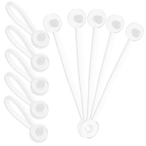 Gadpiparty 100 Stück Tag-schnalle Etikett Schild Uv Hängend Lanyard Lang Zeichenfolge Seil Für Kleideranhänger Seile Für Kleideranhänger Tag-seil Kleideranhänger Krawatten Plastik Weiß von Gadpiparty