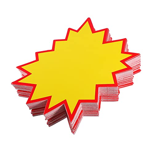 Gadpiparty 100Stücke Werbe Tags für Preiszeichen Selbstklebende für Geschäfte Robuste Papiermaterialien für Werbung und Preisauszeichnungen Vielseitig Einsetzbar von Gadpiparty