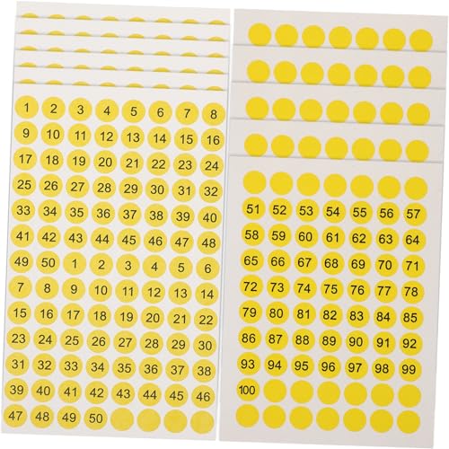 Gadpiparty 10Blätter Runde Zahlenaufkleber Selbstklebend Nummerierte Für Organisation DIY Projekte Büro Und Geschenkverpackungen Praktische Und Kompakte Sticker Gadpiparty 10Blätter Runde Zahlenaufkleber Selbstklebend Nummerierte Für Organisation DIY Projekte Büro Und Geschenkverpackungen Praktische Und Kompakte Sticker von Gadpiparty