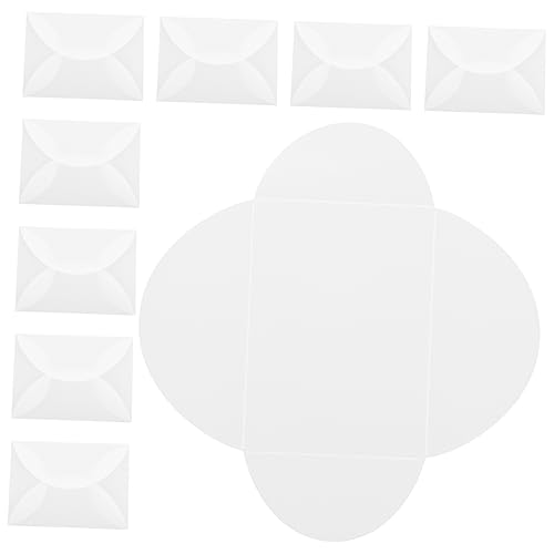 Gadpiparty 10Stücke Blütenblatt Einladung Umschläge für Hochzeiten und Transparente Papierumschläge für Einladungen Geschenkkarten von Gadpiparty