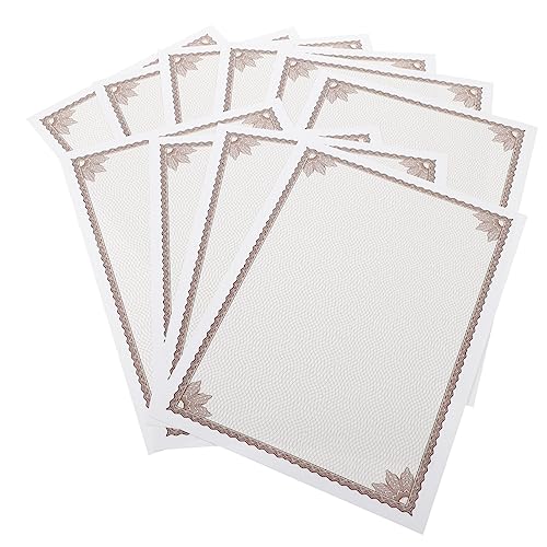 Gadpiparty 10Stücke Leeres Zertifikatpapier Hochwertiges Innenpapier für Auszeichnungen für Drucker Schule und Büro Langlebig Gadpiparty 10Stücke Leeres Zertifikatpapier Hochwertiges Innenpapier für Auszeichnungen für Drucker Schule und Büro Langlebig von Gadpiparty