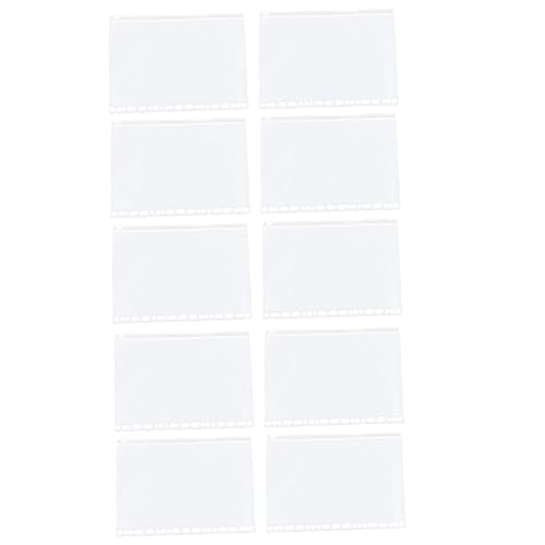 Gadpiparty 10Stücke Transparente PVC Reißverschlusstaschen Für Binder Wasserdichte Aufbewahrungstaschen Für Loseblatt Ordner Für Dokumentenorganisation Und Reisen von Gadpiparty