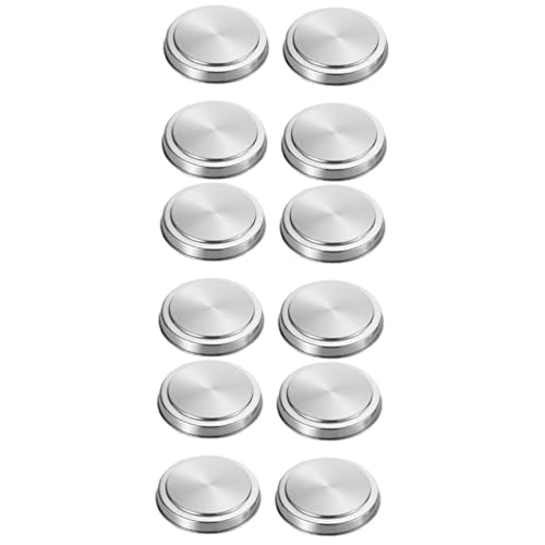 Gadpiparty 12 Stk Ofenbrennerabdeckung Schutzvorrichtungen Für Gasherde Runde Brennerabdeckungen Runde Herdabdeckung Ofenaugenabdeckungen Abdeckungen Für Gasherde Gasherd Brenner Silver von Gadpiparty