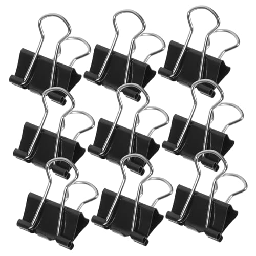 Gadpiparty 12 Stück Langes Schwanzclip -schreibwaren Büroklammern Kleine Dokumentenklammern Bulldoggenklammern Groß Befestigungsclips Für Dokumente Ersatz Der Heftklammern Eisen Schwarz Gadpiparty 12 Stück Langes Schwanzclip -schreibwaren Büroklammern Kleine Dokumentenklammern Bulldoggenklammern Groß Befestigungsclips Für Dokumente Ersatz Der Heftklammern Eisen Schwarz von Gadpiparty