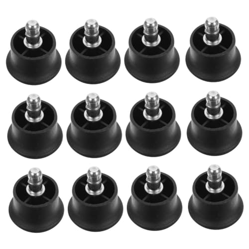 Gadpiparty 12 Stück Rollen für Schreibtischstühle verstellbare Nivellierfüße Fest schwenken verstellbare Füße für Möbel Stuhlersatz arretierbare Stuhlnivellierung Metall Black Gadpiparty 12 Stück Rollen für Schreibtischstühle verstellbare Nivellierfüße Fest schwenken verstellbare Füße für Möbel Stuhlersatz arretierbare Stuhlnivellierung Metall Black von Gadpiparty