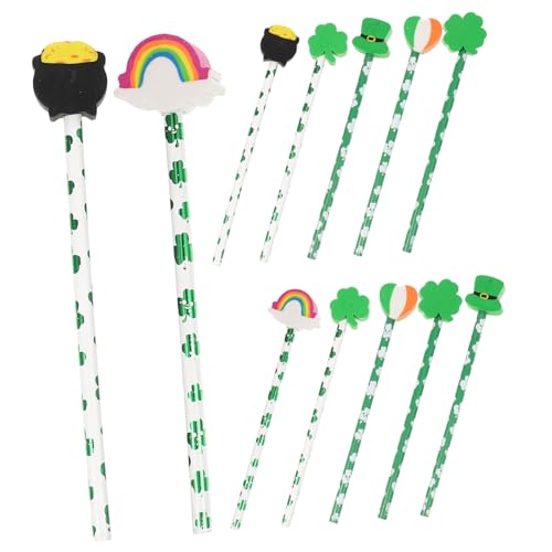 Gadpiparty 12Stücke Holzbleistifte Für Buntstifte Mit Radiergummi Zeichnen Skizzieren Und Schreiben Hochwertige Holzqualität Für Angenehmes Nutzungserlebnis von Gadpiparty