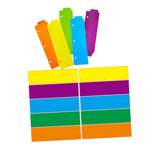Gadpiparty 15 Stück Bindemittel Ordnertrenner Trennblätter Für Ordner Mini -binder -teiler Ordnerregisterkarten Für Ordner Lesezeichen Einrasten Snap-in-lesezeichen Für Spiralplaner Abs von Gadpiparty