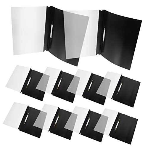 Gadpiparty 15 Stück Broschüre Datensammlung Hängeregister-Organizer dokumentieren Büroorganisator Dateien Papier ordner aktenkoffer Schutz vor losen Blättern Desktop-Datei-Organizer pp Black von Gadpiparty
