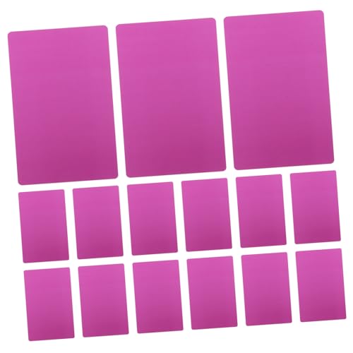 Gadpiparty 15 Stück Visitenkartenbrett Aus Metall Gruß Eloxiert Visitenkarten Zum Ausdrucken Für Kunden Markieren Sie Leere Visitenkarten Mit Violett Aluminium von Gadpiparty