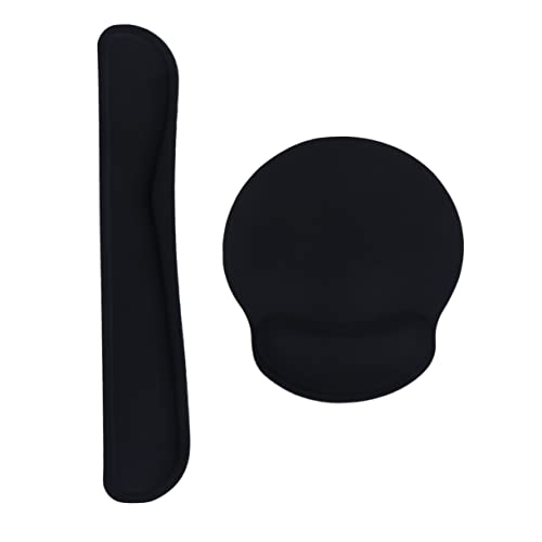 Gadpiparty 1Satz Ergonomisches Tastatur Handgelenkstütze Set Teiliges Mauspad Mit Handauflage Und Handgelenkauflage Für Komfortables Arbeiten Und Gaming Schwarz Elastisch Und rutschfest von Gadpiparty