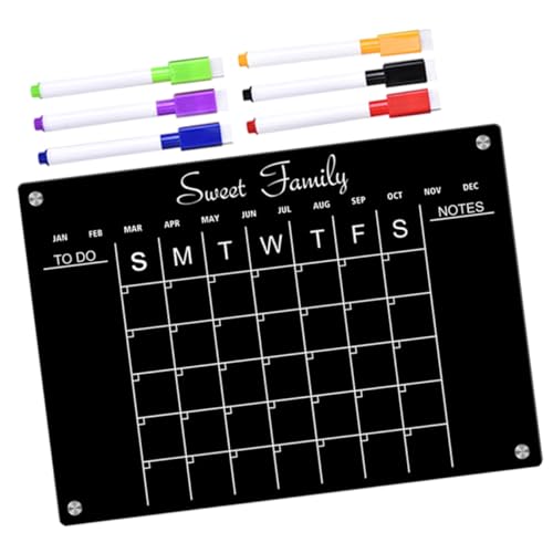 Gadpiparty 1Satz Große Magnetische Wochenplanungstafel Aus Acryl Abwischbare Magnettafel Für Kühlschrank Whiteboard Stifte Für Tagesplanung von Gadpiparty