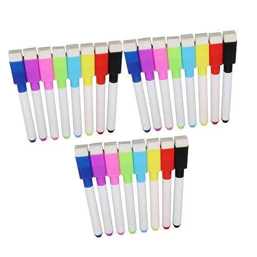 Gadpiparty 1Satz Teiliges Magnetische Whiteboard Marker Bunten Abwischbar Wasserbasierte Für Büro Schule Und Zuhause Radiergummi Mit Magnetbefestigung von Gadpiparty