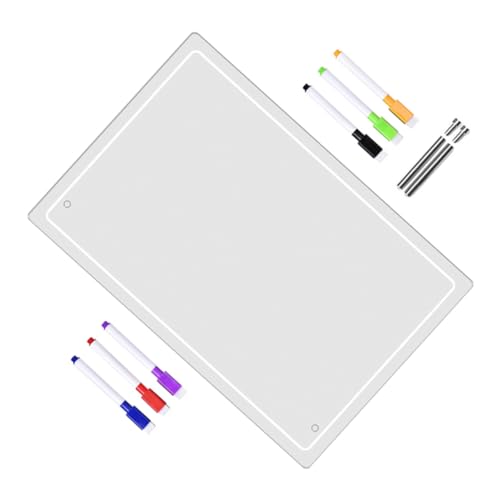 Gadpiparty 1Satz Transparente Acryl Monats Und Wochenplantafel Teiliges Memoboard Mit Abwischbaren Stiften Für Büro Und Leicht Zu Transportieren Und Platzsparend von Gadpiparty