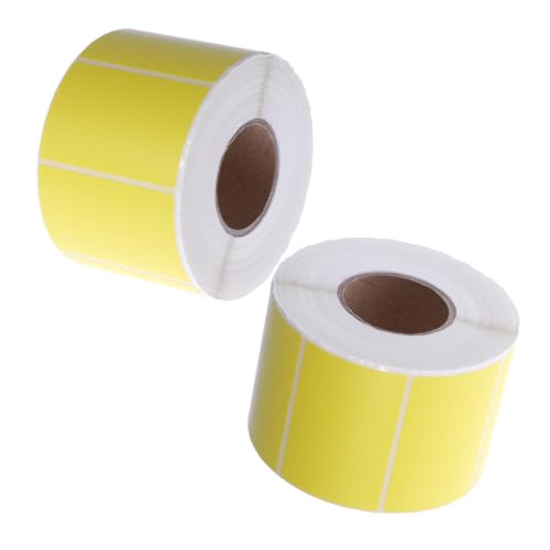 Gadpiparty 2 Rollen Etiketten aus Thermopapier Aufkleber leer Streifen Express-Etiketten Thermaldrucker -Etiketten thermisches Etikett Versandetiketten Adressetiketten Yellow Gadpiparty 2 Rollen Etiketten aus Thermopapier Aufkleber leer Streifen Express-Etiketten Thermaldrucker -Etiketten thermisches Etikett Versandetiketten Adressetiketten Yellow von Gadpiparty