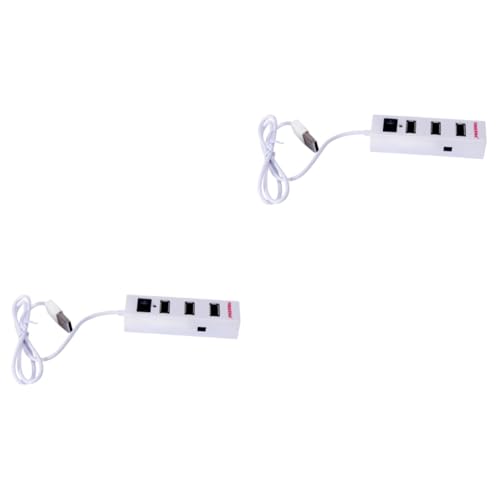 Gadpiparty 2 STK USB-Hub mit 4 Anschlüssen Splitter für Verlängerungskabel Kabelsplitter USB-verteiler USB- verteiler Professioneller USB-Hub Speicherleser Multifunktion Adapter Erinnerung von Gadpiparty