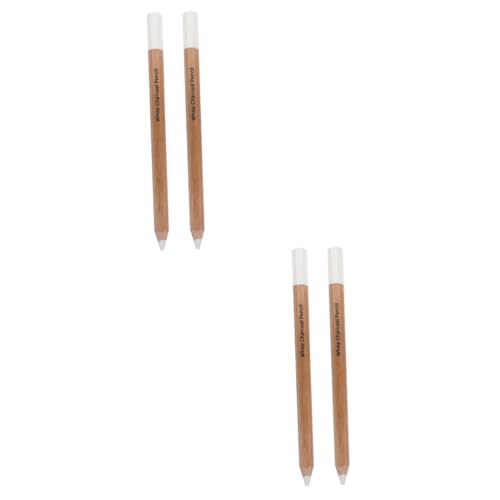 Gadpiparty 2 Sätze Kohlestift Graphit Geschärft Bleistifte Zeichnung Skizzieren Schattierungsstifte Zum Zeichnen Weiß Führen Schwarz Kunst Zeichenzubehör Kohle Malen Holz 2 Stücke * 2 von Gadpiparty