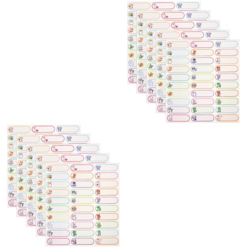 Gadpiparty 2 Sätze Namensaufkleber Hochzeit Vinyl Schild Schüler Benennen Etiketten Für Kindertagesstätten Hersteller Von Flaschenetiketten Pvc Selbstklebend 5 Blätter * 2 von Gadpiparty