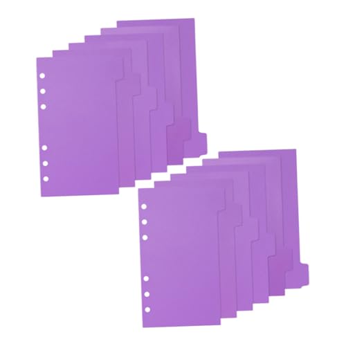 Gadpiparty 2 Sets Trennblätter Für Papierordner Notizbuchordner Mit Büroseitenteilern Für Planer Ordner Aktenteiler Ordner Registerteiler Nachfüllbare Rezeptregister Pp von Gadpiparty