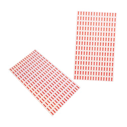 Gadpiparty 2 Stück -Aufkleber Pfeilaufkleber Klebeetiketten rot Aufkleber rot Versandaufkleber Büroaufkleber Haftetiketten Pfeilkleber Kühlschrankaufkleber in Pfeilform Heißschmelzkleber von Gadpiparty