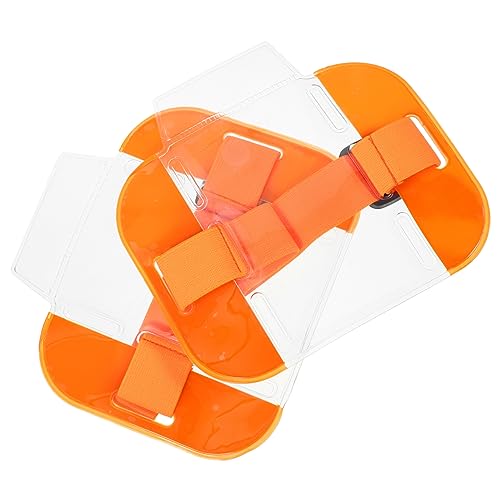 Gadpiparty 2 Stück Ausweis-armbandhalter Name Abzeichen Zubehör Taste- Inhaber Id-schlüsselband Id -kartenhalter Mit Lanyards Armband-ausweishalter Für Arbeitsausweishalter Orange Nylon von Gadpiparty