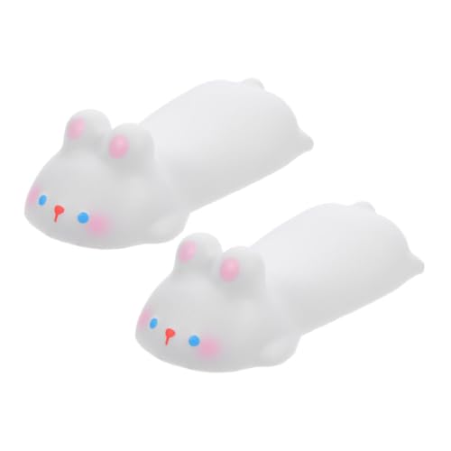 Gadpiparty 2 Stück Cartoon Animal Mouse Pad Handballenauflage Ergonomisch Unterstützung Mauspad-spiele Unterstützt -handgelenkauflage Kreative Handgelenkstütze Für Die Pu Weiß von Gadpiparty