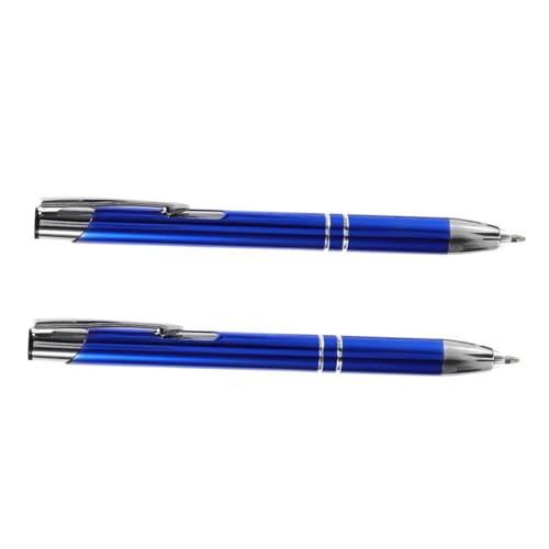 Gadpiparty 2 Stück Metall Kugelschreiber Mit LED Leuchtstift Kreativ Kugelschreiber Metallstifte Stift Mit Beleuchteter Spitze Stift Mit Leuchtender Spitze Blau von Gadpiparty