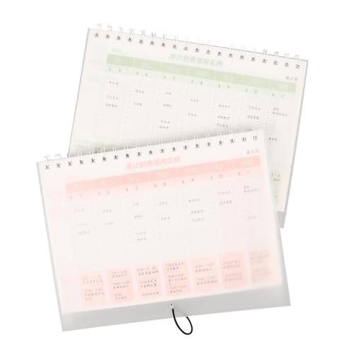 Gadpiparty 2 Stück Planer Kalenderjournal wöchentlicher Tischkalender Wochenkalender Plastik Gadpiparty 2 Stück Planer Kalenderjournal wöchentlicher Tischkalender Wochenkalender Plastik von Gadpiparty