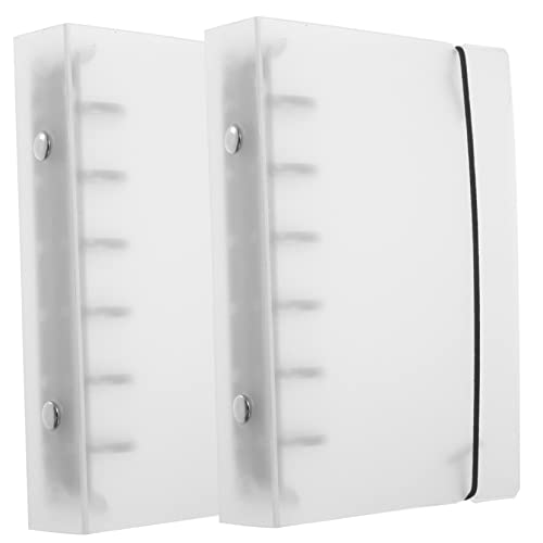 Gadpiparty 2 Stück Roségoldener Ordner Großer Ordner Bindemittel Hausordner Transparent Datei-organizer-ordner 6 Ringbücher A5 Ordner Süße Ordner Ästhetischer Binder Bindegürtel Binder Pp von Gadpiparty