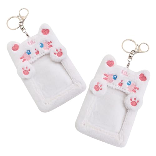 Gadpiparty 2 Stück Schlüsselanhänger ID-Kartenhalter-Clip Ausweishüllen studentischer Inhaber Postkartenhülle Abzeichenhalter Cartoon-Karten-Abdeckung ID-Inhaber Ausweisinhaber Plüsch Weiß Gadpiparty 2 Stück Schlüsselanhänger ID-Kartenhalter-Clip Ausweishüllen studentischer Inhaber Postkartenhülle Abzeichenhalter Cartoon-Karten-Abdeckung ID-Inhaber Ausweisinhaber Plüsch Weiß von Gadpiparty