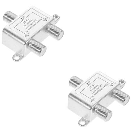 Gadpiparty 2 Stück Zwei Splitter Splitter Für Hochsignal Steckdosen Internet Kabelstecker Antennen Splitterkabel Koaxialkabel Strom Splitter Steckdosen Verlängerungskabel Silber Gadpiparty 2 Stück Zwei Splitter Splitter Für Hochsignal Steckdosen Internet Kabelstecker Antennen Splitterkabel Koaxialkabel Strom Splitter Steckdosen Verlängerungskabel Silber von Gadpiparty
