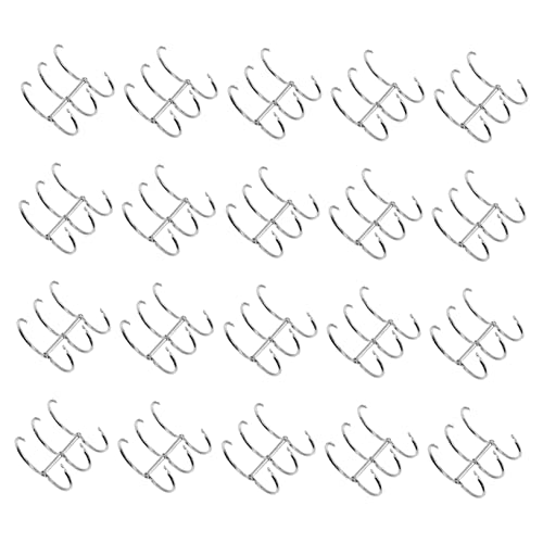 Gadpiparty 20 Stück Binder Clips Bleistifte Loseblatt Buchringe Binderinge Für Papierdrähte Loseblatt Binderinge Notizbuch Ordner Staffelei Loseblattringe Wiederverwendbare Scharnier von Gadpiparty