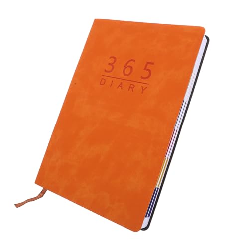 Gadpiparty 2025 Kalenderbuch Notizbuch wöchentlich Monat groß Wochenplaner Haushaltsplaner Organizer Haushaltszubehör bequemer akademischer Planer Arbeitsnotiz Papier Orange von Gadpiparty