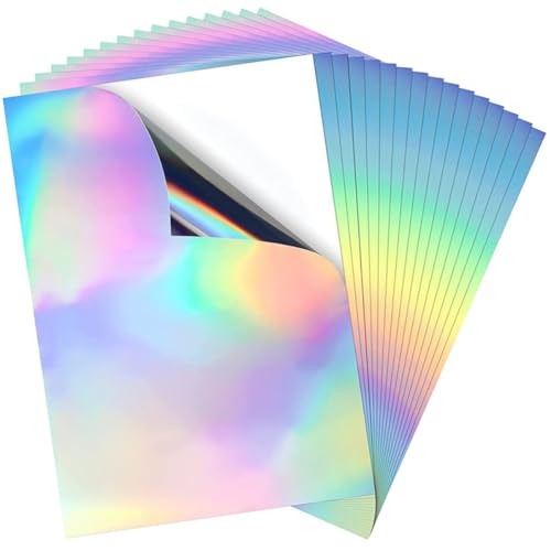 Gadpiparty 20Blätter Holografisches Papieraufkleber Selbstklebende Sticker für DIY Projekte Vielseitig Einsetzbar für Scrapbooking und Bastelarbeiten Gadpiparty 20Blätter Holografisches Papieraufkleber Selbstklebende Sticker für DIY Projekte Vielseitig Einsetzbar für Scrapbooking und Bastelarbeiten von Gadpiparty