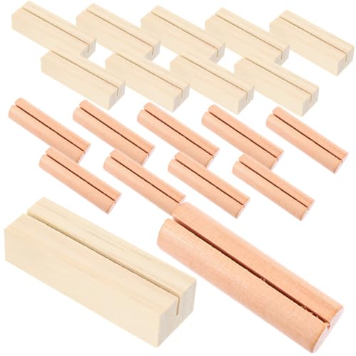 Gadpiparty 20Stücke Holz Kartenständer Kreative Tischkartenhalter Für Restaurant Hochzeit Und Zuhause Halter Aus Holz Für Menükarten Und Notizen Rechteckigen von Gadpiparty
