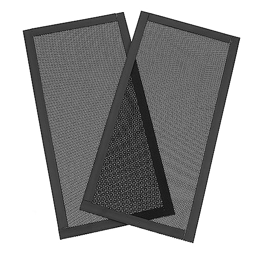 Gadpiparty 2st Lüfter-staubfilter Lüftergitter Zur Wärmeableitung, Belüftung Luft Persönliche Kühlerfilter Kühlere Filter Entlüften Conditioner Booster Nuss Planke Magnet Blinken Black PVC von Gadpiparty