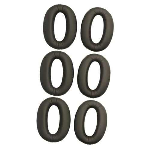 Gadpiparty 3 Paare Kopfhörerabdeckung Replacement Ear Pads kopfhörer zubehör Ohrpolster für Wireless Kopfhörer Bequeme Ohrpolster Ersatz-Ohrpolster Ohrpolster aus Proteinleder Black von Gadpiparty