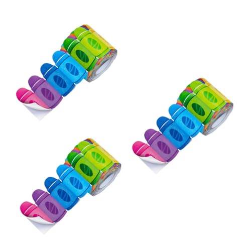 Gadpiparty 3 Rollen Randaufkleber mit Buntstift Dekorationen lehrreich Klassenzimmer Kindergarten Vinyl Grenzaufkleber Pinnwand-Grenzen Aufkleber aus beschichtetem Papier von Gadpiparty