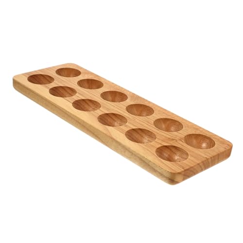 Gadpiparty 3 Stk Eierschale aus Holz teuflisches Eierfach Eierhalter eiertablett egg tray Schublade Holztablett eiersicherer halter Eierverpackungshalter Frühstück Lagerregal Küchenutensilien von Gadpiparty